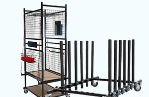 Chariots de rangement pour pièces carrosserie