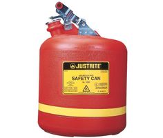 JUSTRITE Veiligheidskan HDPE Kunststof voor vloeibaar afval Rood 19 liter