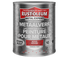 Rust-Oleum Metal Expert Direct On Rust Hammer Paint Red 750ml