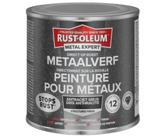 Rust-Oleum Metal Expert Direct Op Roest Structuurverf Antraciet 250ml