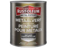 Peinture pour métal Rust-Oleum Metal Expert Designer Finish - Fonte métallisé 750ml