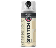 Rust-Oleum Switch Peinture en Spray Mate 400 ml – Calcaire