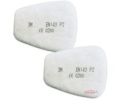 3M 06925 - Filtro Antipolvo para máscarilla P2 - 2 unidades