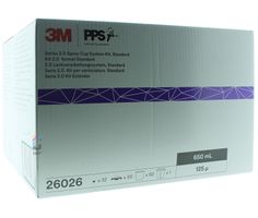 3M 26026 PPS 2.0 Kit Standaard 650ml - 125mu - 50 binnenbekers + deksels