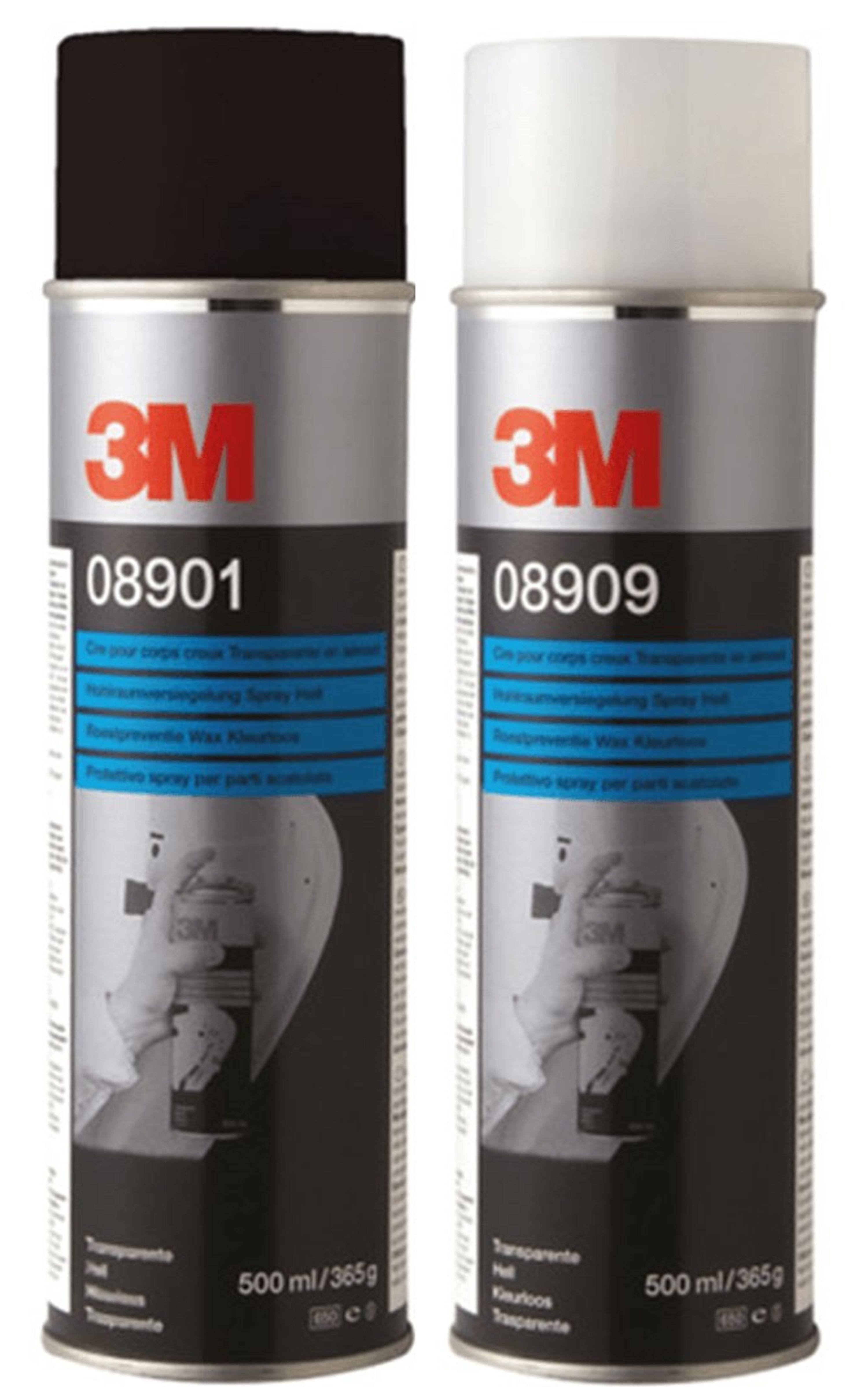 Dinitrol 4941 – Cera Sottoscocca In Spray Nero, 3 Bombole Da 500 Ml, Antiruggine E Abrasione, Auto-riparante