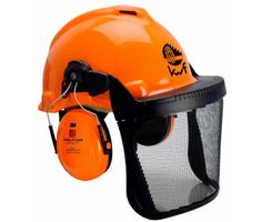 Casque de sécurité forestier 3M G3000, protège-oreilles et écran facial
