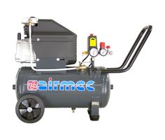 AIRMEC KA25200C Mobile Oil Lubricated Piston Compressor - 200 ltr/min, 1,65 hp