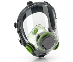 Masque intégral BLS 5000 avec raccord baïonnette – Caoutchouc thermoplastique