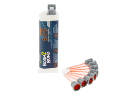 Bostik Born2Bond Flex Cyanacrylat 2K Kleber 50 g + 8 Mischspitzen