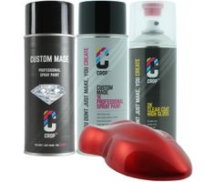 Kit d'aérosols Candy CROP - Rouge Pomme d'amour- Pack essentiel