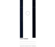 COLAD Papierowa test-karta z otworem do lakierów samochodowych 250 sztuk, w tym uchwyt na próki