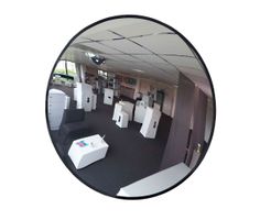 Wypukłe lustro okrągłe wewnętrzne ø 300 mm pole widzenia 5 metrów