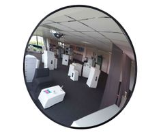 Wypukłe lustro okrągłe wewnętrzne ø 400 mm pole widzenia 7 metrów