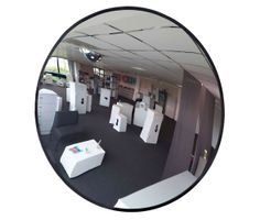 Wypukłe lustro okrągłe wewnętrzne ø 500 mm pole widzenia 8 metrów