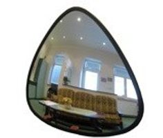 Wypukłe lustro trójkątne wewnętrzne 330x330x380 mm pole widzenia 5 metrów