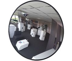 Wypukłe lustro okrągłe wewnętrzne ø 800 mm pole widzenia 13  metrów