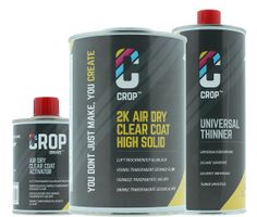 CROP 2K Air Dry Clear Coat Set - Package Deal 2,5 liter