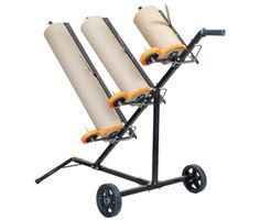 Distributeur CROP pour 3 rouleaux de papier de masquage - Incliné et mobile