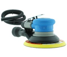 CROP Lijadora excéntrica 150mm con aspiración + manguera