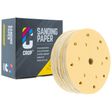 CROP Gold Sanding Discs 150mm with 15 holes - 50 pieces