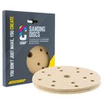 CROP Gold Sanding Disc 150mm grit 1000 - 10 pieces