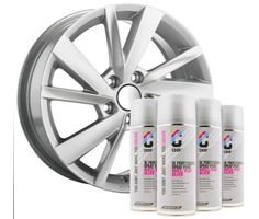 CROP Farba do Felg SREBRNY zestaw aerozoli - 4x 400ml