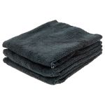 CROP Chicane Mikrofasertuch Auto Schwarz 40x40cm - 3 Stück
