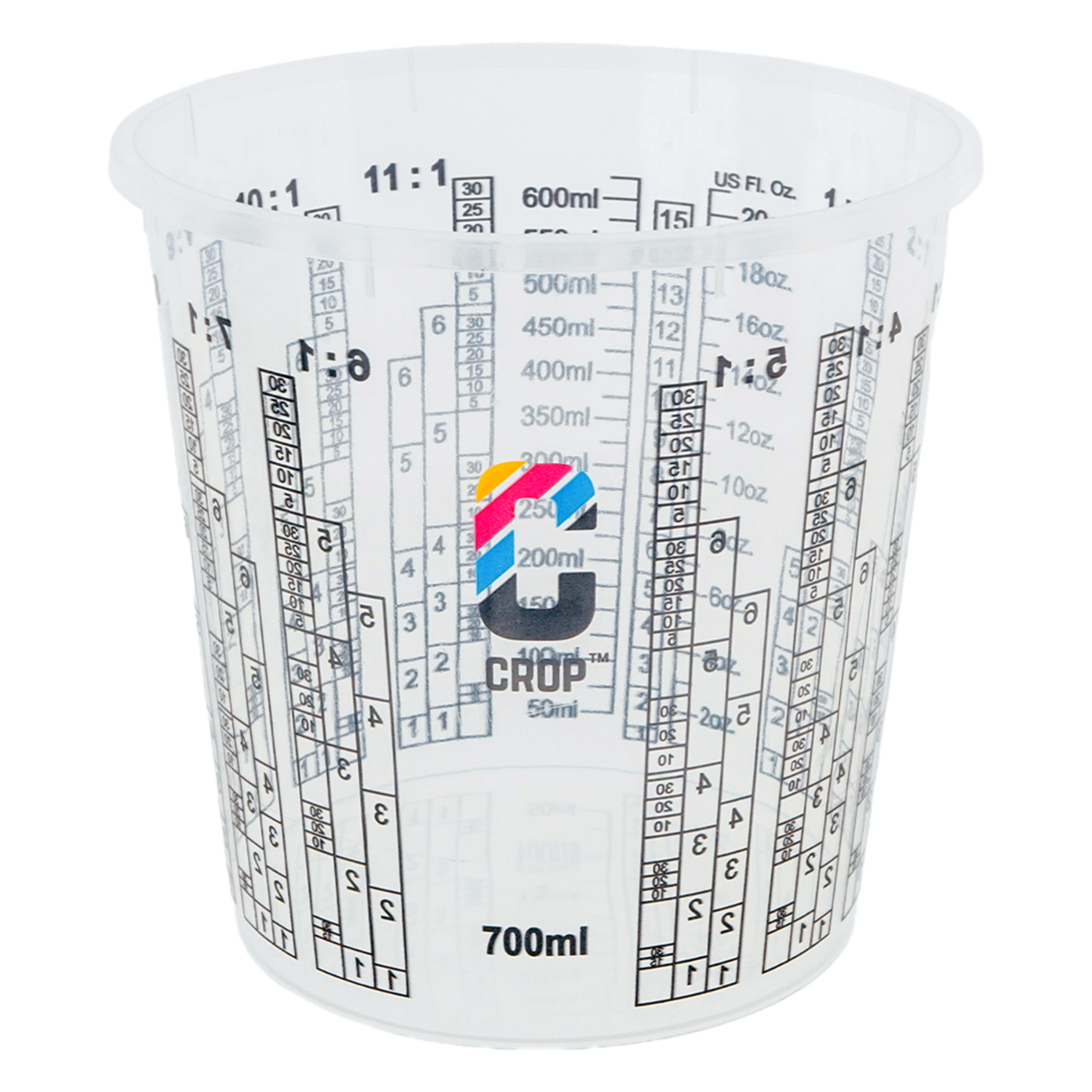 Mengbeker 700 ml voor het mengen van Verf - Vernis Webshop