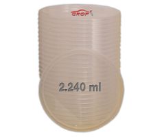 Deksels voor FINIXA Mengbekers 2240ml - 50 stuks