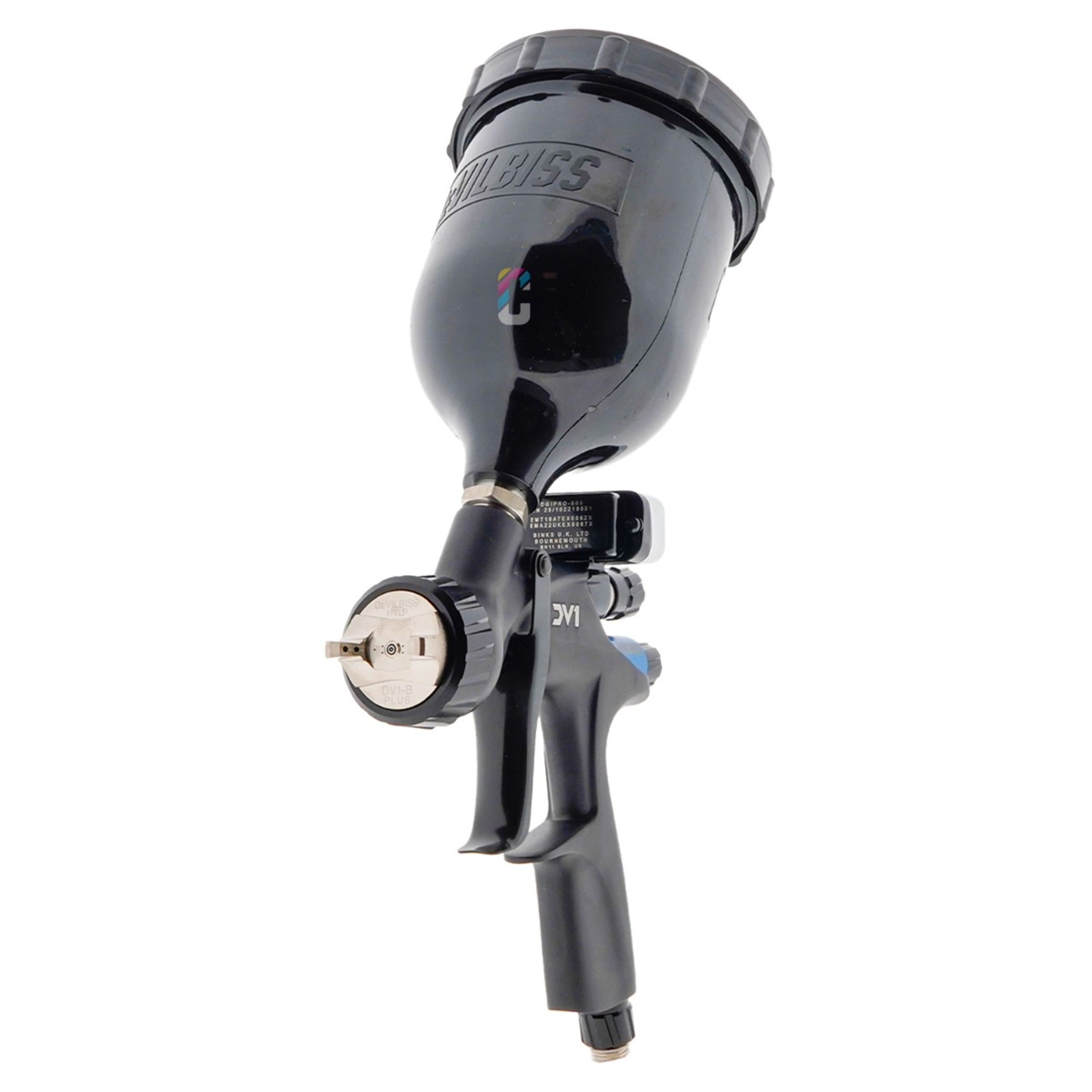 Buy DeVilbiss DV1 Digital Base HVLP Plus (B+) Top Cup Spray Gun? - CROP