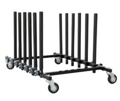 Chariot de stockage mobile CROP pour pièces automobiles - avec 5 compartiments - Extra lourd