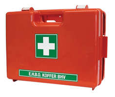Erste Hilfe A Betriebsverbandkasten Orange mit Wandhalterung