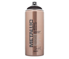 Bombe de peinture effet métallisé NOIR Montana 400ml