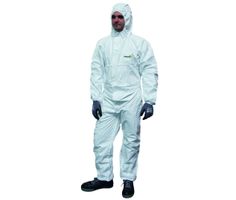 Combinaison jetable CSO de FINIXA avec capuchon - Blanc