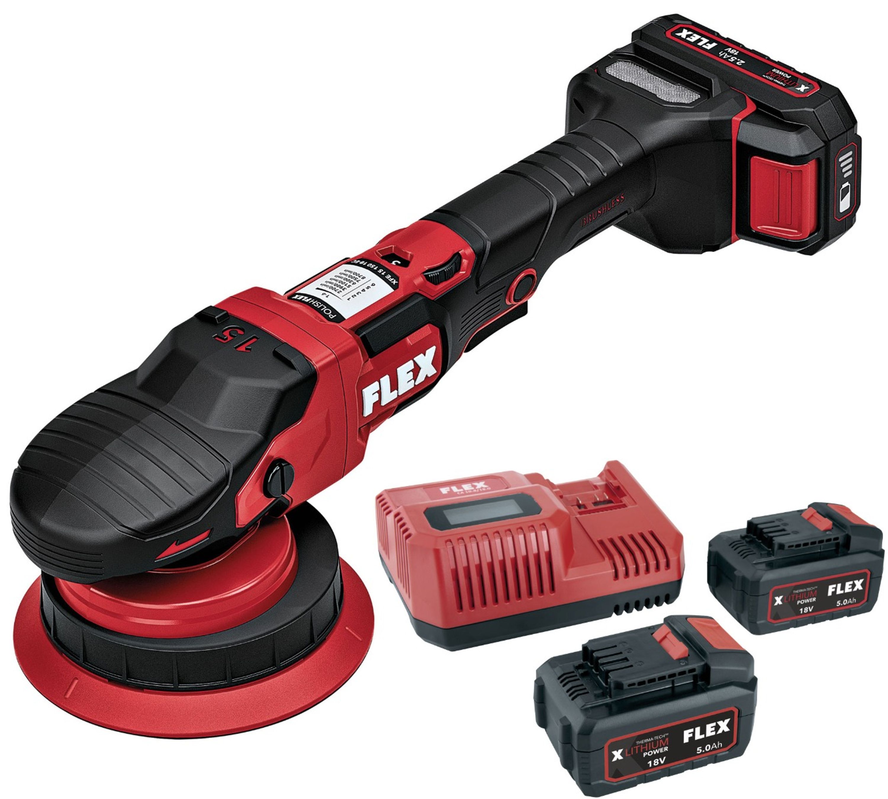Buy FLEX XFE 15 SET Cordless Dual Action Polisher 150mm 18V? - CROP