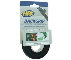 HPX Taśma do Kabli CZARNY 16 mm - 5 metrów