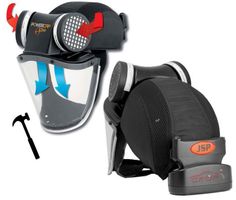 JSP PowerCap Active Battery - Máscara facial completa con protección contra impactos (versión IP)