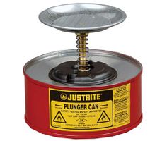 JUSTRITE Tanica Di Sicurezza Con Stantuffo Per Liquidi Infiammabili - Rosso 1lt