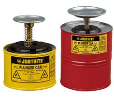 JUSTRITE Stahl-Sparanfeuchter - Rot & Gelb