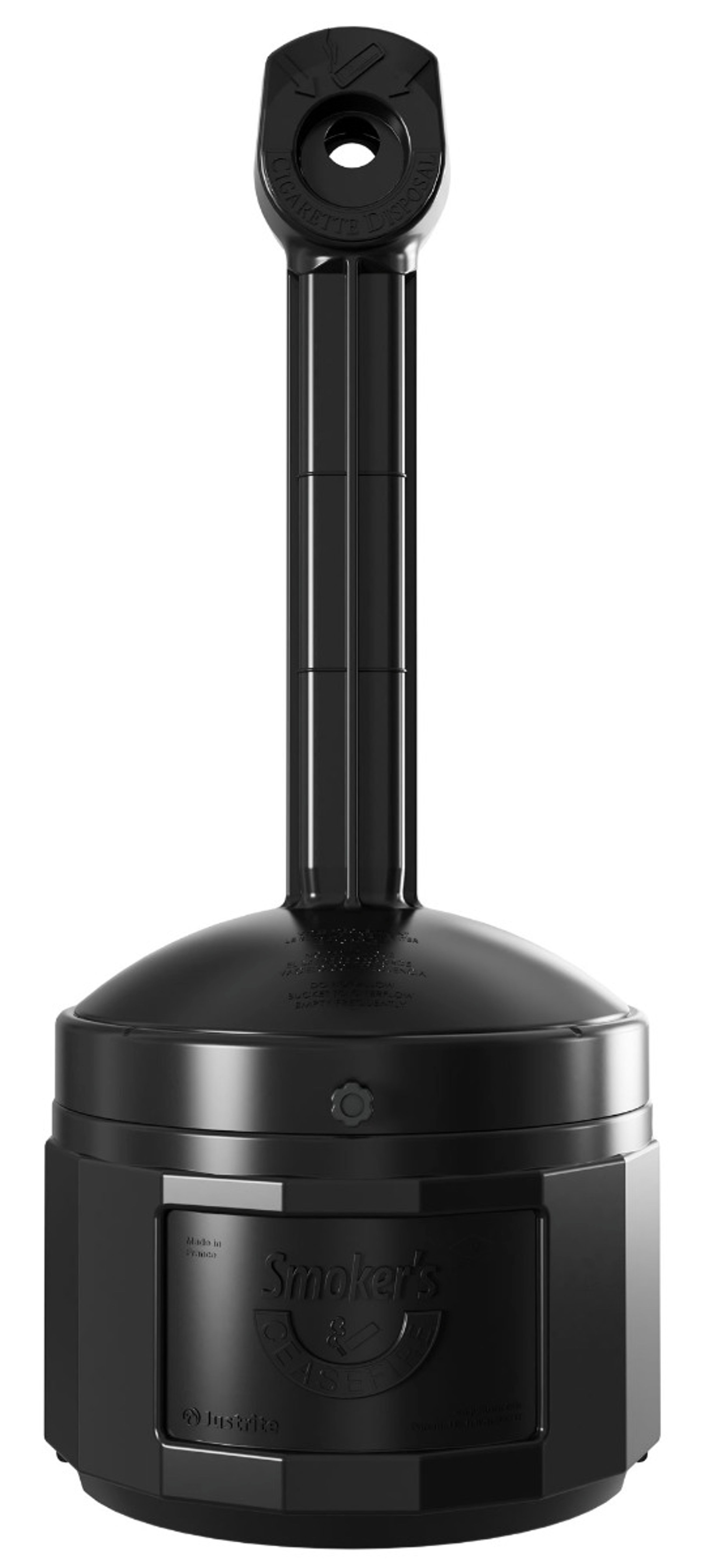 Buy Justrite Self-Extinguishing Outdoor Ashtray BLACK 15 liter? - CROP