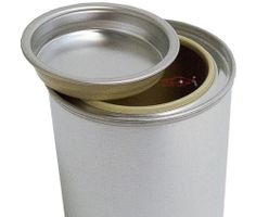 Empty Coated Paint-Can with Lid for Water-Based Lacquers - 125ml