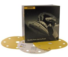 MIRKA Gold Sanding Discs 200mm - 9 holes