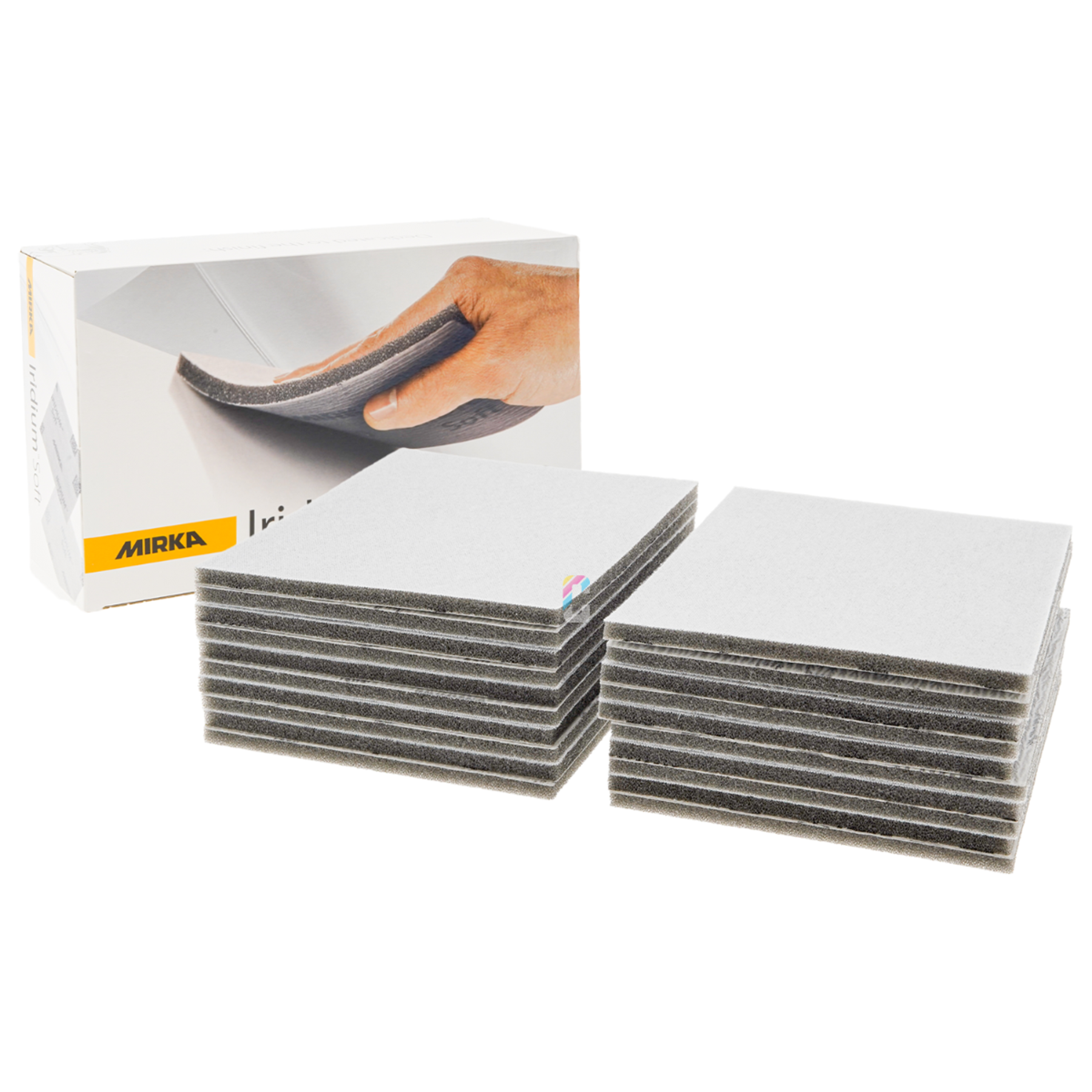 Lot De 2 Feuilles Abrasives Mirka, 3/4 X 16 1/2 Pouces, Grains P60, P80, P120