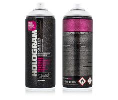 Peinture à paillettes - HOLOGRAM Glitter de MONTANA - aérosol 400ml