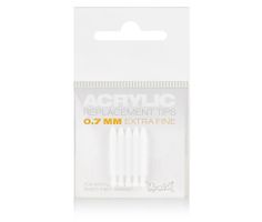 Montana ACRYLIQUE Pointes De Remplacement Extra-Fines 0.7mm-5 pièces