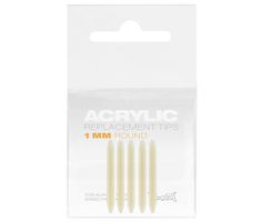 Montana Acrylique Pointes De Remplacement Rondes 1mm-5 pièces