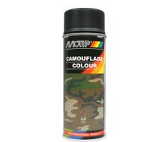 MoTip Camouflage Spray Paint 400ml - BLACK RAL9021