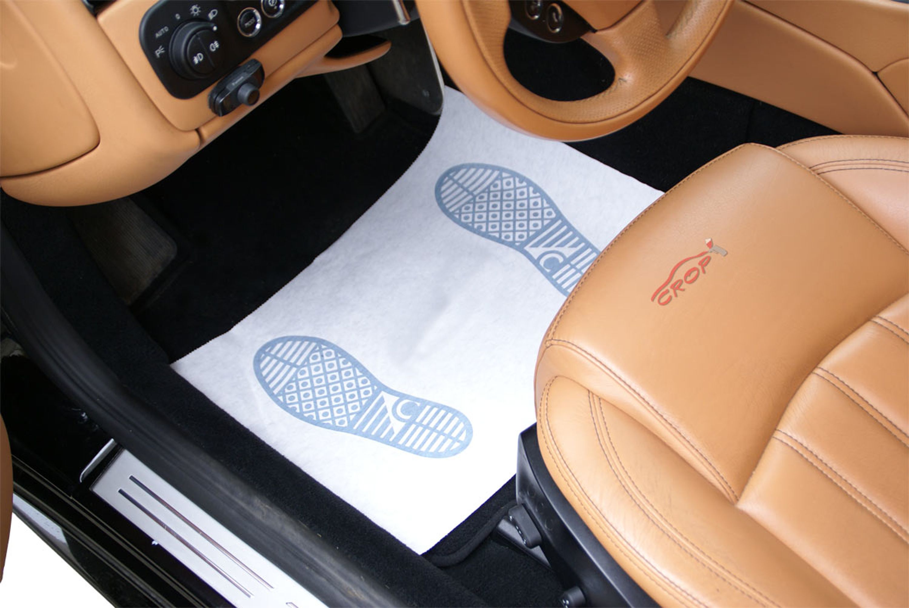 VICASKY 100 Pieces Paper Mats Clear Mat Car Mat Car Mat Protective Mats