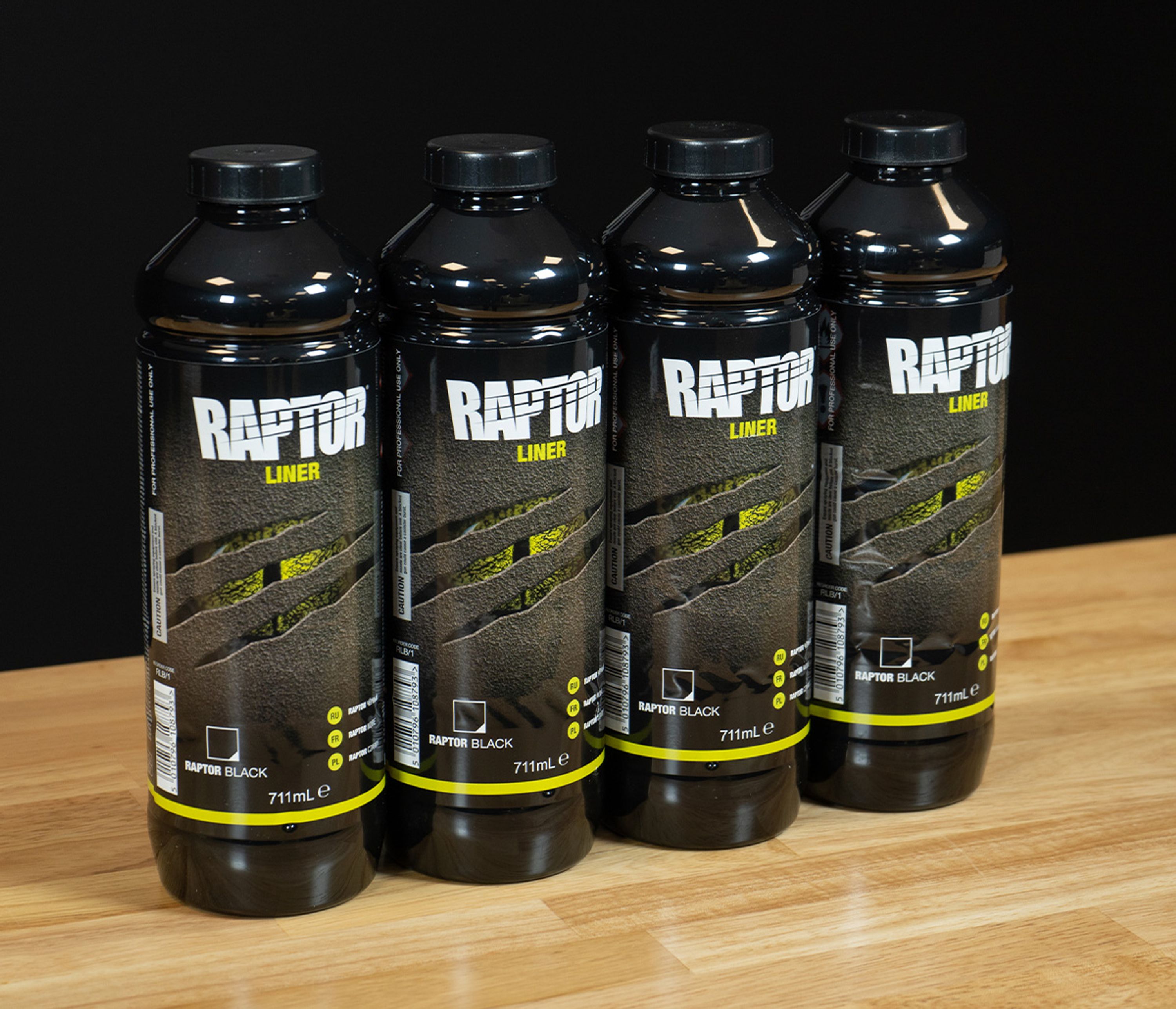 Raptor Liner 2K Bedliner Verf ZWART 4 liter + GRATIS verfspuit