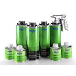 Ensemble revêtement de protection MIPA Protector Bedliner NOIR - Kit 4 litres + Pistolet pour aérosol